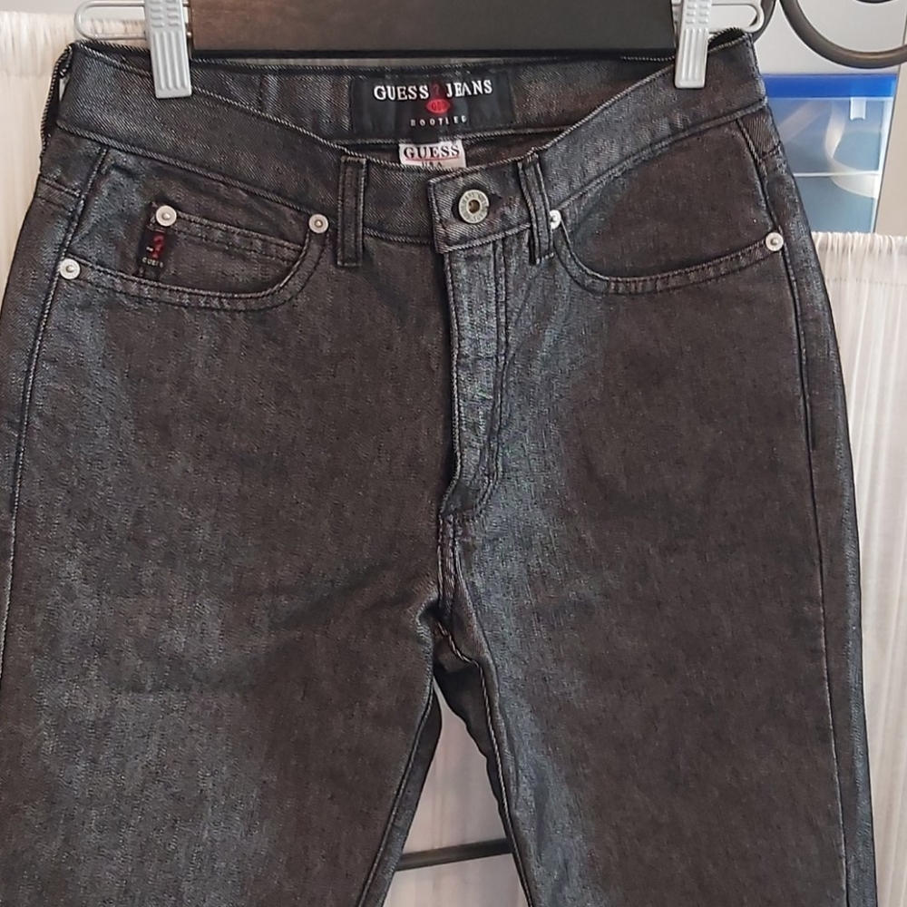Guess mid rise bootleg cut jean